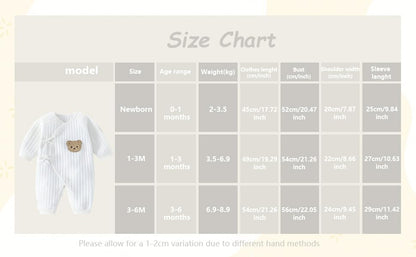 1 Pack Baby Bodysuit, 1-3 Months Neugeborenes Baby warme Baumwolle Bodysuit mit Hut, 100% Baumwolle Kleinkind Homewear verdickt Frühling und Herbst Kleidung (Beige, 1-3 Months)