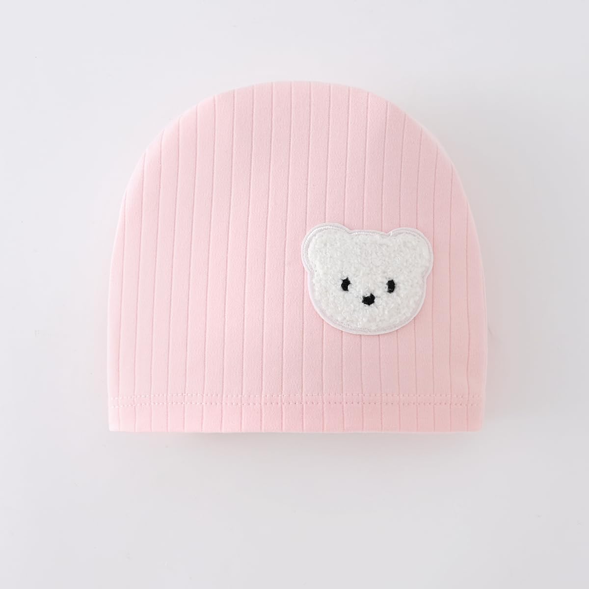 Babyfond 1 Pack Baby Bodysuit, Neugeborenes Baby warme Baumwolle Bodysuit mit Hut, 100% Baumwolle Kleinkind Homewear verdickt Frühling und Herbst Kleidung (Rosa, 1-3Monate)
