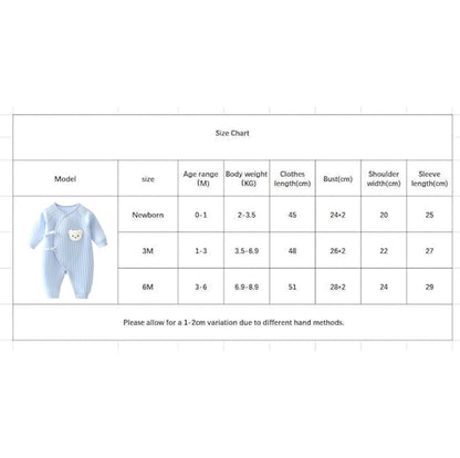 1 Pack Baby Bodysuit, 1-3 Months Neugeborenes Baby warme Baumwolle Bodysuit mit Hut, 100% Baumwolle Kleinkind Homewear verdickt Frühling und Herbst Kleidung (Blau, 1-3Months)